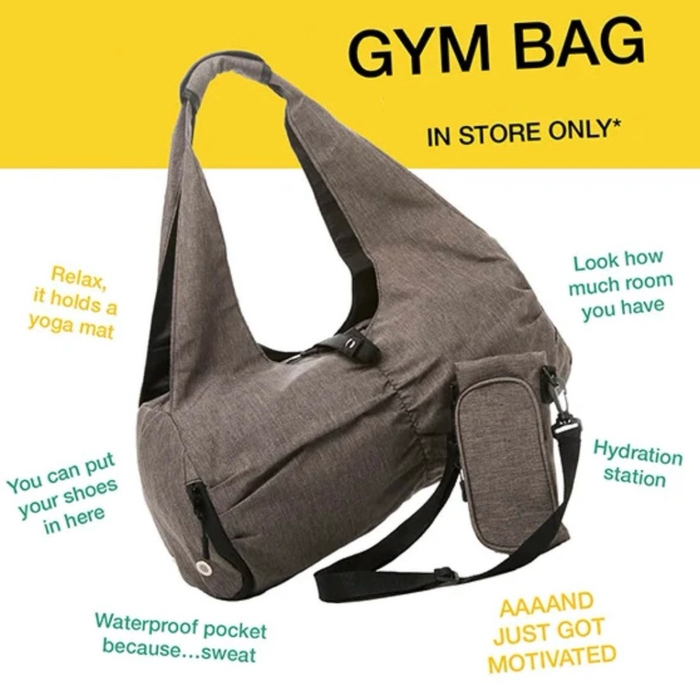 NWT DSW Exclusive Black Gym Bag